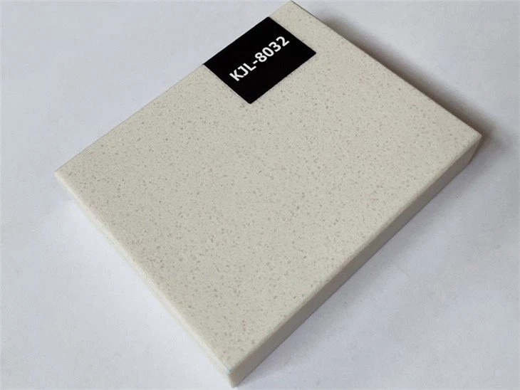 Fine grain white quartz stone slab (3)